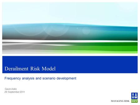 Frequency analysis and scenario development