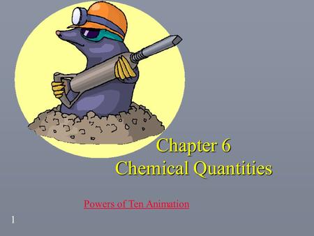 Chapter 6 Chemical Quantities