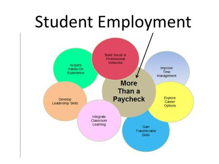 Student Employment. Role of SES Enrich & enhance the students learning experience through part-time employment. To provide work experiences that foster.