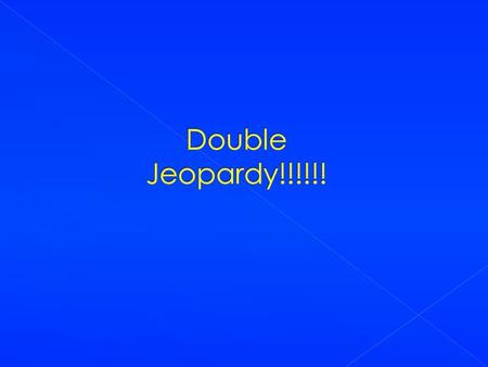 Unit 1Unit 2Unit 3RandomPotpourri 200 400 600 800 1000 Final Jeopardy Score: Player 1 Player 2 Player 3.