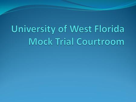 Brief History of the Project Proposed at a Criminal Justice and Legal Studies Department faculty retreat almost 5 years ago Department Chairperson and.