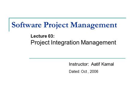 Software Project Management