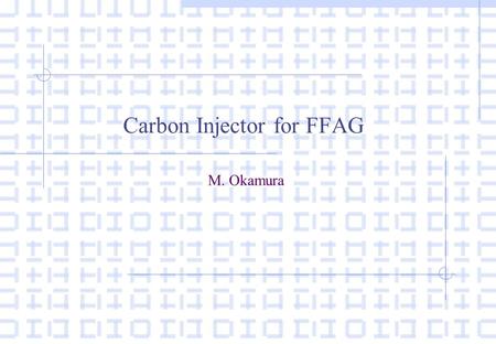 Carbon Injector for FFAG