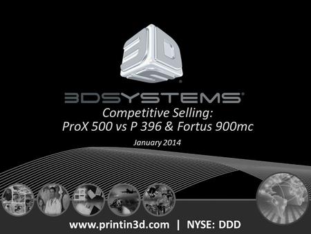 Competitive Selling: ProX 500 vs P 396 & Fortus 900mc