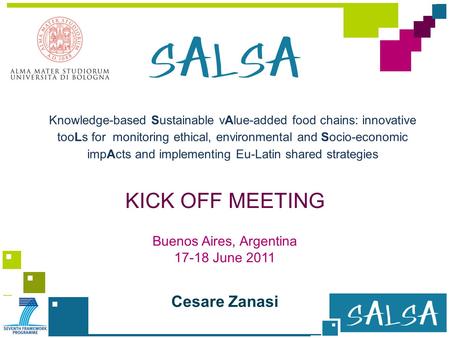 Knowledge-based Sustainable vAlue-added food chains: innovative tooLs for monitoring ethical, environmental and Socio-economic impActs and implementing.