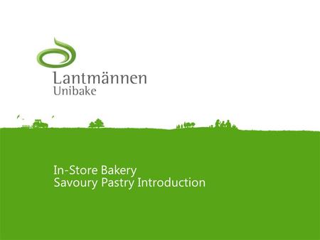 In-Store Bakery Savoury Pastry Introduction