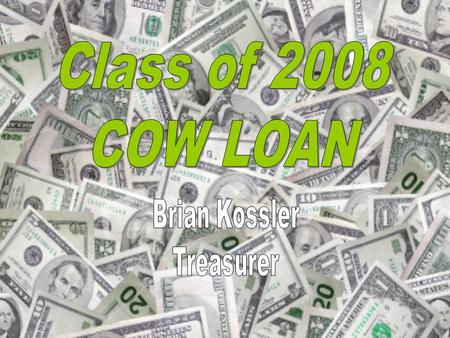 Options for 2008 $20,000 at 0% APR for 36 months ($555.56 a month) $25,000 at.75% APR for 48 months ($534.74 a month) $30,000 at 1% APR for 60 months.