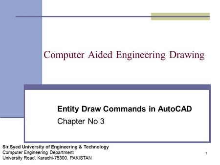 Computer Aided Engineering Drawing