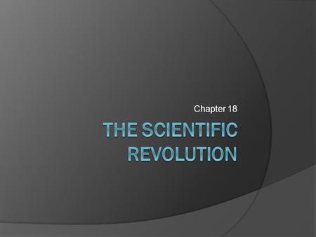 The Scientific Revolution