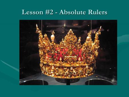 Lesson #2 - Absolute Rulers. 50 Cent’s House  palace-  palace-