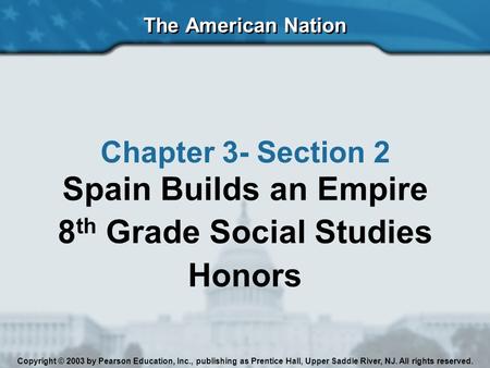 8th Grade Social Studies