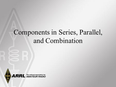 Components in Series, Parallel, and Combination. Resistors in Circuits Series Looking at the current path, if there is only one path, the components are.