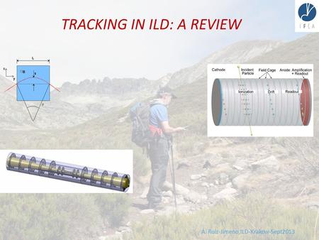 A. Ruiz-Jimeno,ILD-Krakow-Sept2013 TRACKING IN ILD: A REVIEW.