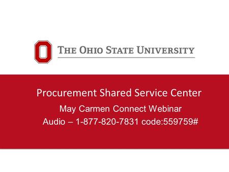 May Carmen Connect Webinar