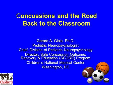 Concussions and the Road Back to the Classroom