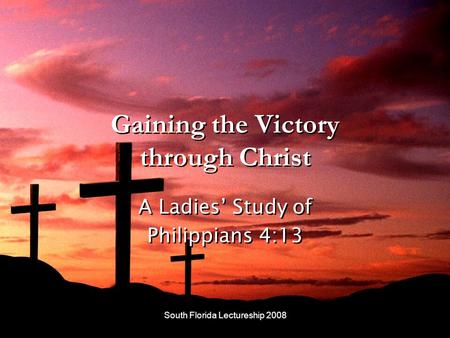 Gaining the Victory through Christ