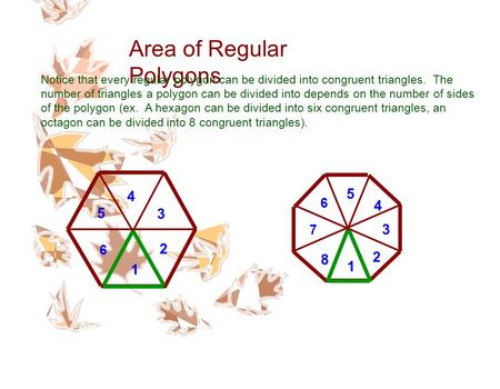 Area of Regular Polygons