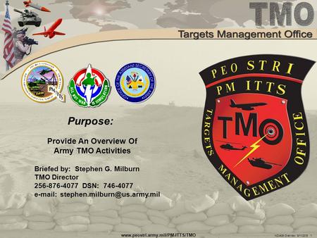 Provide An Overview Of Army TMO Activities