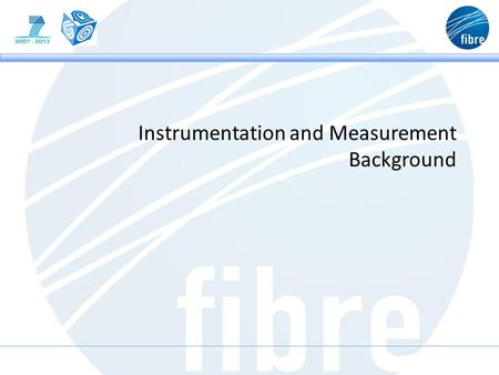 Instrumentation and Measurement Background. GENI I&M Motivation To conduct useful and repeatable experiments, GENI experimenters require extensive and.