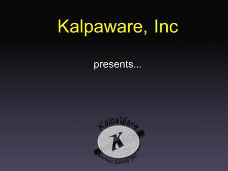 Kalpaware, Inc presents.... SimNetwork Game overview Genre: Real Time Strategy Similar to SimCity Player is a network designer of a large telecommunications.