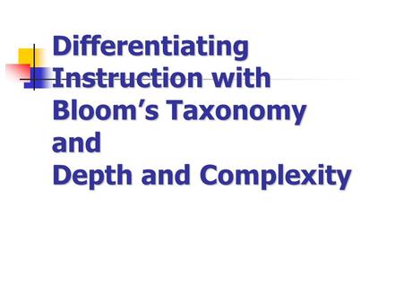 SMART Goal All teachers should be able to recognize and implement 4 out of the 8 depth icons by the end of the workshop.