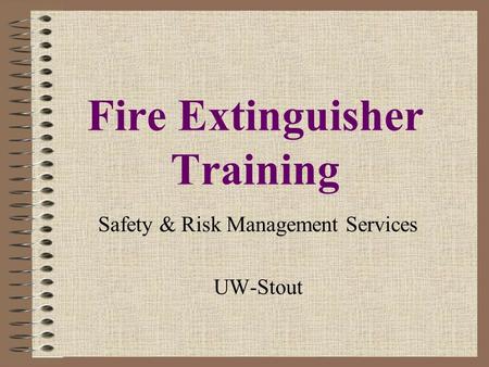 Fire Extinguisher Training