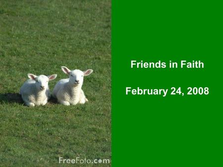 Friends in Faith February 24, 2008. Mark Chapter 8 1-10 The Feeding of the 4,000 11-13 The Pharisee’s Want a Sign 14-21 The Dull 12 22-26 The Blind See.