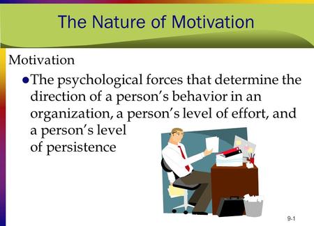 The Nature of Motivation