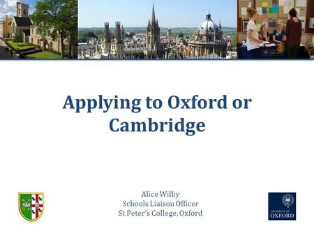 Applying to Oxford or Cambridge