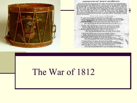 The War of 1812. Tecumseh and Tenskwatawa Tecumseh the Shawnee chief and his brother the “prophet” led resistance against land hungry Americans. Growth: