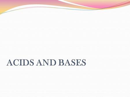 ACIDS AND BASES. Atoms vs. Molecules Give some examples of molecules Water (H 2 O) Carbon dioxide (CO 2 ) Give some examples of atoms Hydrogen (H) Oxygen.