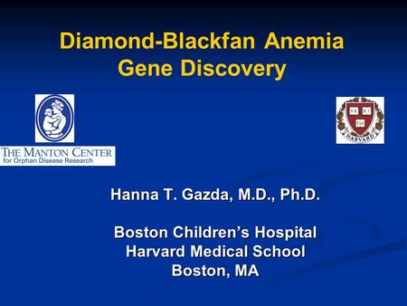 Diamond-Blackfan Anemia Gene Discovery