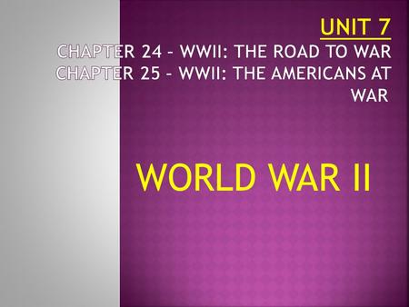 WORLD WAR II.  George Washington; Federalist (1788)  John Adams; Federalist (1796)  Thomas Jefferson (1800)  James Madison (1808)  James Monroe (1816)