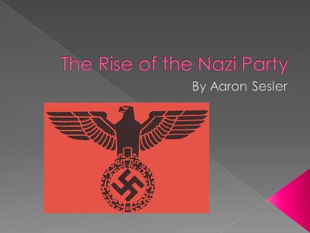  World War 1 ended.  Their were 37 million casualties.  The German Nation was not prepared for defeat.  The German National Pride was injured.  Political.