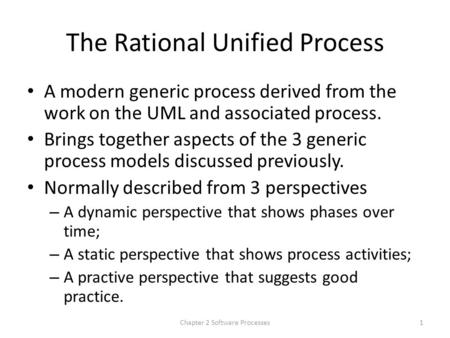 The Rational Unified Process