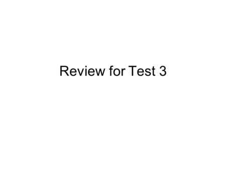 Review for Test 3. Fear of failure will cause a person to procrastinate. For a person with fear of failure, success is VERY Important.