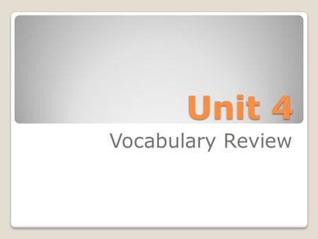 Unit 4 Vocabulary Review. Nucleic Acids Organic molecules that serve as the blueprint for proteins and, through the action of proteins, for all cellular.