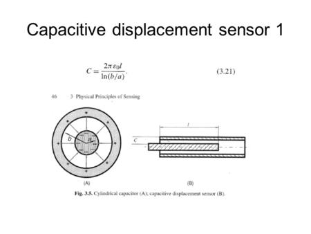 Capacitive displacement sensor 1