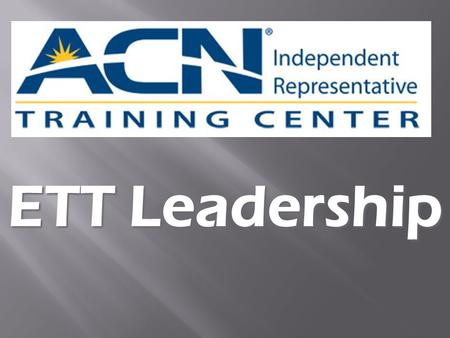 ETT Leadership. Compensation Plan Overriding Residual Income Level Current Commission ¼% ½% 3% 5% 8% 12345671234567 60 personal points = 10% on personal.