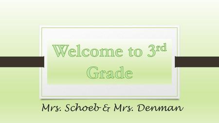 Mrs. Schoeb & Mrs. Denman. Review of Handouts Please complete the following forms: *Inclement Weather (Choose ONLY ONE!) *Sibling at Mt. Bethel *Note.