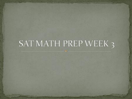 1. Definitions 2. Segments and Lines 3. Triangles 4. Polygons and Circles 5. 2D Perimeter/Area and 3D Volume/Surface Area.