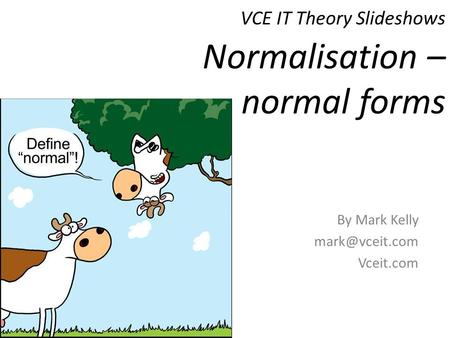 VCE IT Theory Slideshows