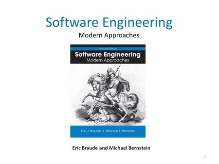 Software Engineering Modern Approaches