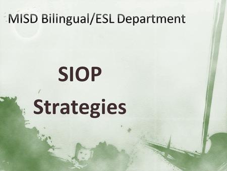 MISD Bilingual/ESL Department