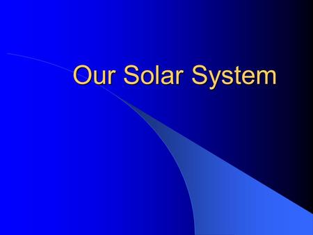 Our Solar System.