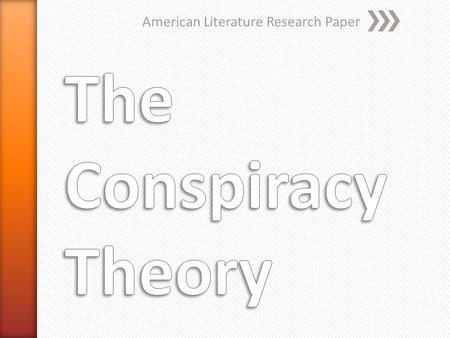 American Literature Research Paper. » “A secret plan to commit a crime; a plot” » Synonyms: Intrigue, cabal, scheme.