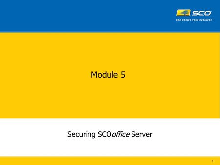 1 Module 5 Securing SCOoffice Server. 2 3 Outlook 21 * 25 80/443* 110/995 143/993 389/636 * Not used by Outlook Express External Firewall Configuration.