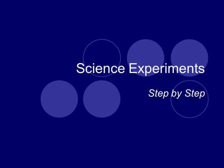 Science Experiments Step by Step. Problem Are black ink pens made of the same colors? Hypothesis I think that all black ink pens are made of exactly the.