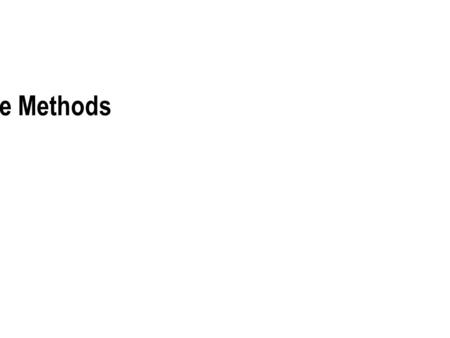 Agile Methods. Agile Process/Method lightweight processes/methods that can be used to manage and control software and product development using iterative,