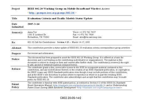 C802.20-05-14r2. 2 Conference call summaries Major open issues  Open issues in Traffic models  Other open issues addressed by contributions  Other.